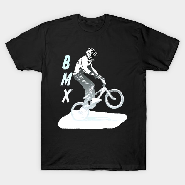 bmx racing T-Shirt by rickylabellevie